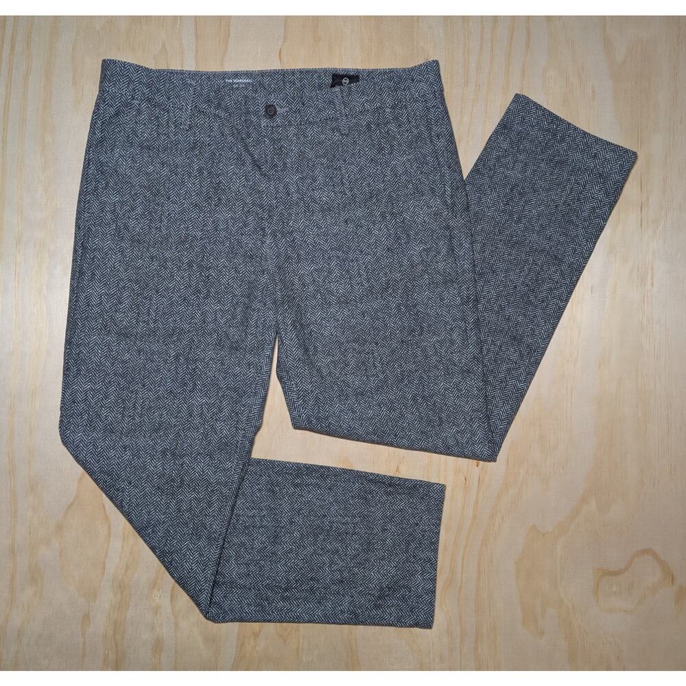 AG Adriano Goldschmied Men's 36R The Marshall Slim Chino Gray Herringbone Pant